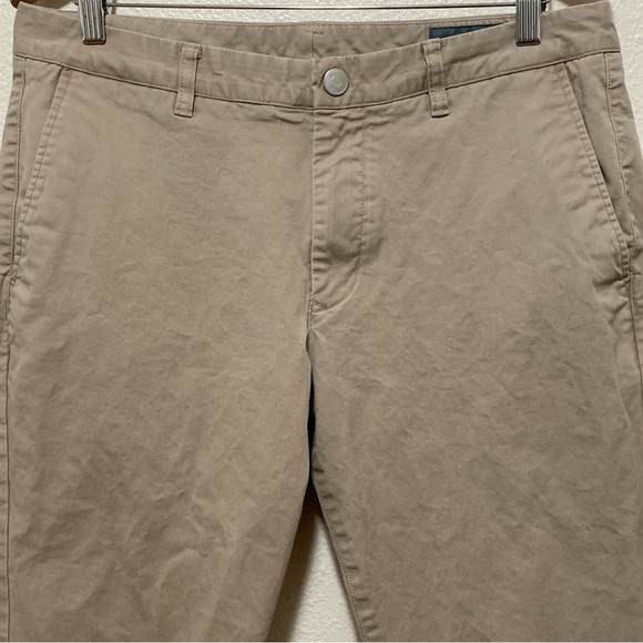 Bonobos MEN’S Slim Fit Flat Front Cotton Chino Pants (33x30) Beige - Picture 6 of 16